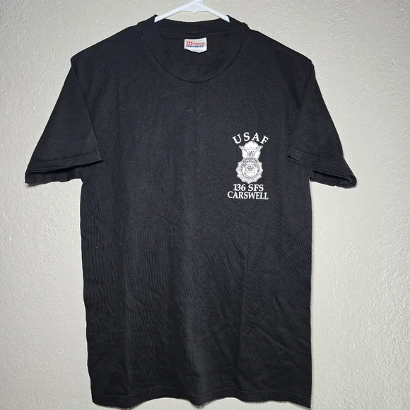 Hanes USAF 136 SFS Carswell T-Shirt – Size S – Military Graphic Tee - Picture 1 of 3